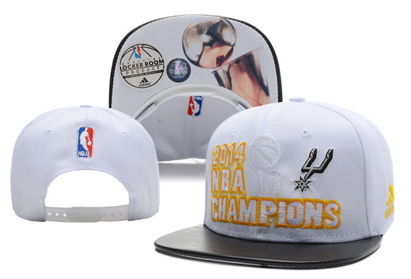 San Antonio Spurs adidas 2014 NBA Finals Champions Locker Room Snapback Leather Hat XDF 0701